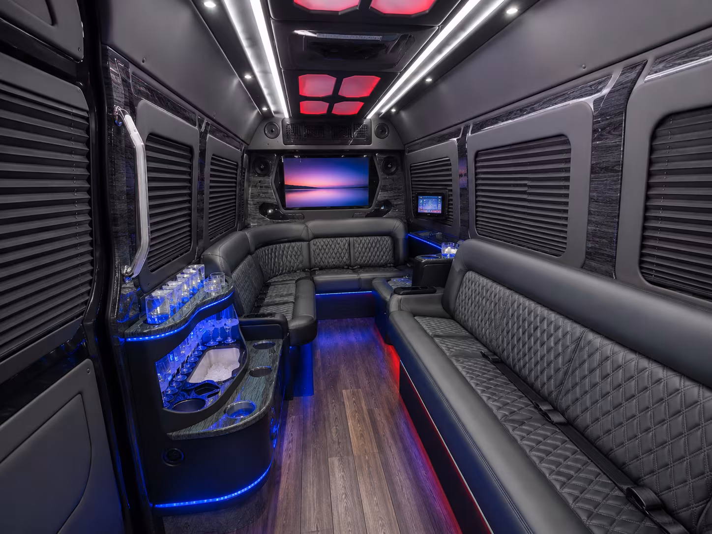 yakima 40 passenger party bus inside
