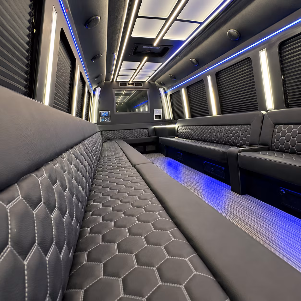 yakima party bus rental interior